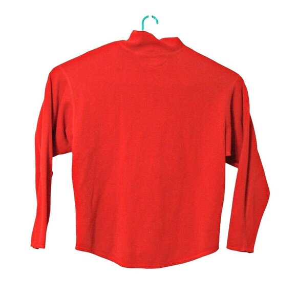 Marmot Mens Red Fleece Polartec Sweatshirt Pullover Half Zip Size XL Poly Blend - Picture 2 of 12